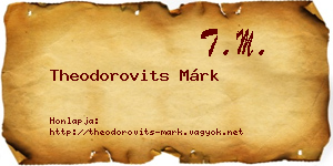 Theodorovits Márk névjegykártya